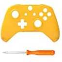 Melocyphia Matte Front Top Housing Shell Cover Faceplate Case for Xbox One S Slim Controller (Yellow)