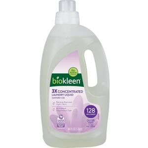 Biokleen Natural Laundry Detergent - 128 HE Loads - Liquid, Concentrated, Eco-Friendly, Non-Toxic, Plant-Based, No Artificial Fragrance or Preservatives, 64 Fl Oz