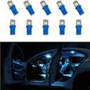 Ohleats 10PCS Car Interior LED Light Bulb, T10 5050 LED Light Bulb for Auto Interior, High Brightness Led Bulb Replacement for Dashboard Dome Map Door License Plate Lights (Ice Blue)