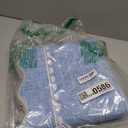 GarveeHome Scalloped Bow Rug for Living Room, Solid Blue Rug for Dorm, Washable Runner Rugs 2x6 Soft Low Pile Non Slip Scalloped Rugs for Nursery Bedroom Decor Hallway Entryway Playroom