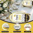2 x White Graduation Decorations 2026 Deals,9 Inch White Plates and Napkins Set of 20, Class of 2026 Plates and Napkins for Congrats Grad Party Decorations