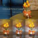 Gifts for Women Tulip Flower LED Table Lamp, Cordless Touch Night Light, 3 Color Dimmable, Birthday Mothers Day Valentines Christmas Gift for Mom, Wife, Girlfriend