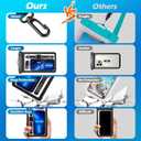 4 Pack 10.5“ Large Waterproof Phone Pouch - Underwater Clear Cell Holder - Universal Water Proof Dry Bag with Neck Lanyard for iPhone 16 Pro Max Samsung Galaxy with Heavy Case for Beach Swimming Pool