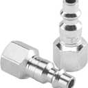 Milton Industries S-728 1/4" FNPT M Style Plug, Steel - 2 Count (Pack of 1)