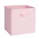 13 Cube Storage Bins, Storage Cube Organizer, Pink Foldable, Reinforced Front Handle, Holds Clothes, Toys, Blankets, Fits Closet, Cube Shelves, Nursery, Bedroom