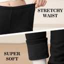 TODDOR 3 Pack Girls Winter Fleece Lined Leggings Stretchy Solid Velvet Pants Warm and Soft Tights for Kids (10-12 Years, Black, Navy, Hot Pink)