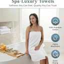 Casa Platino 100% Cotton Turkish Bath Towel Set 12 Pieces - Super Soft, Absorbent & Quick Dry - 4 Bath, 4 Washcloths, 4 Hand Towels for Bathroom - Hotel Quality, Ideal for Spa, Gym & Travel - White