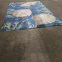 Beach Door Mat - Beach Coastal Outdoor Welcome Door Mat, Nautical Door Mats, Beach House Decor, Coastal Ocean Bathroom Decor, Coastal Outdoor Decor, Blue Door Mats, 17x30 Inch (Sea Star Coral)