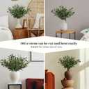 Leftover 6PCS 18Inch Faux Olive Branches for Vase,Artificial Olive Tree Branches,Fake Plants,Greenery Stems,Eucalyptus Stems,Green Leaves for Centerpieces Decoration,Home Decor,Coffee Table Decor