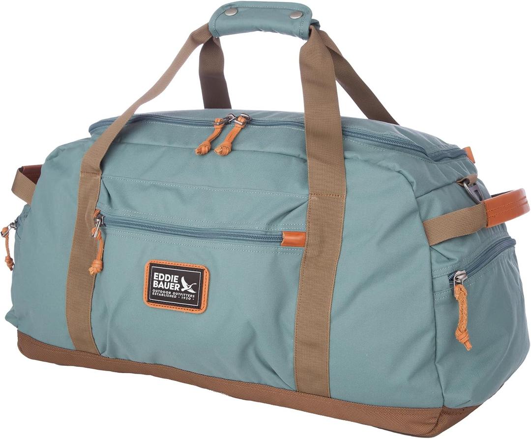 Eddie Bauer Bygone Duffel | Travel | Weekend Bag | Lightweight | Durable | 45L | Rugged Polyester/Nylon | U-Shaped Main Compartment | Black
