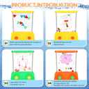 Gejoy 4 Pieces Water Games Handheld for Kid Waterful Ring Toss Handheld Game Water Toys Mini Retro Pastime Car Toys Fidget Autism for Children's Day Boys Girls Birthday Goodie Bags(Lovely Style)