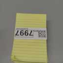 Post-it Super Sticky Notes, 4x6 in, 5 Pads, 2X the Sticking Power, Canary Yellow, Recyclable