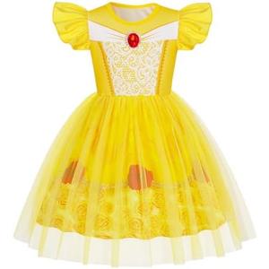 HenzWorld Halloween Costumes for Kids Pirate Costume Princess Dress up for Girls Birthday Cosplay Party Outfit Tulle Dress 130