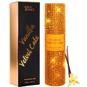 Body Spray for Women, Vanilla Velvet Cake, Diamond embellished Fragrance Mist, 3.4 fl oz