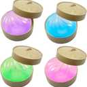 4 Pack Glitter Dumpling Squishy Box Colorful Sensory Soft Squeeze Dough for Adults & Kids, Fun Squeeze Ball for Stress Relief, Holiday and Birthday Gifts, Perfect Party Toy Gift, Easter Basket Gift