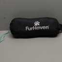 Furhaven Outdoor Travel Dog Bed for Small Dogs w/ Carry Bag, Washable & Foldable, Great for Crates & Kennels - Trail Pup Travel Pillow Mat w/ Stuff Sack Bag - Aqua/Granite Gray, Small