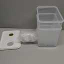 Domensi 2 Pack 2 Gallon Drink Dispenser for Fridge with Spigot Water Dispenser Leak Proof Lids Filter Screen Beverage Juice Container Sealed Plastic Lemonade Milk Cold Hot Drink Tea Jug for Party