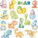 Dinosaur Baby Shower Decorations 48pcs Dinosaur Cupcake Toppers for Dino Birthday Party Decoration for Dinosaur Party Dino Roar Theme Baby Shower Supplies