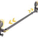 Suction Cup Towel Bar Rack for Bathroom, 19–33 Inch Adjustable No-Drill Bar, Wall Mounted No Drill Towel Rack, Suction Towel Bar for Shower, Glass Shower Door Towel Rack, Rotatable & Strong Hold