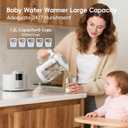 Instant Water Warmer, Baby Bottle Warmer with Faster Cooling Fan and LCD Display, Baby Milk Warmer, Electric Kettle with 6 Temperature Control Presets, Breastmilk Warmer, Boil Tea, Coffee