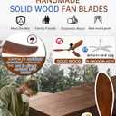 52 Inch Low Profile Ceiling Fans with Lights and Remote, Flush Mount Wood 3 Blade Ceiling Fan,Dimmable,Quiet Noiseless DC Motor for Patios,Living Room,Bedroom(Wall Control Switch)