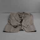 Perry Ellis Mens Linen-Blend Suit Jacket, Breathable Single Breasted Blazer, Regular Fit, with Chest Pocket  (42 Short, Natural Linen Herringbone 2)