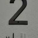 HASWARE House Number Sign 6 Inch Vintage Style Aged Bronze Finish Door Numbers Signage Plaque Street Home Address Numerals,Zinc Alloy (2)