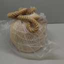 Arturesthome Mini Natural Rattan Pendant Light for Kitchen Island, Woven Lamp Shade Chandelier, Handmade Hanging Ceiling Light Lampshade, Rope Lamp D 9.8inx10.6in