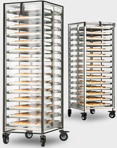 Bread Pan Rack Cover,28" Lx23 Wx64 H (Transparent, 28 “ x 23 ” x 64 ")