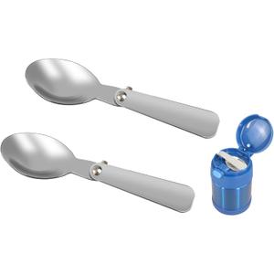 LOWOAH Replacement Spoon Compatible with Thermos Funtainer 10oz Food Jar, Stainless Steel Spoon, Dishwasher Safe (2 spoons)