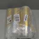 PLASTICPRO Disposable 12 oz Crystal Clear Plastic Tumblers With Gold Rim for Party's & Weddings pack of 50