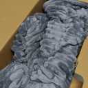 Bedsure GentleSoft Heated Blanket Throw - Soft Ribbed Flannel Electric Blanket, Gifts for Grandma (50x60 inches, Grey)