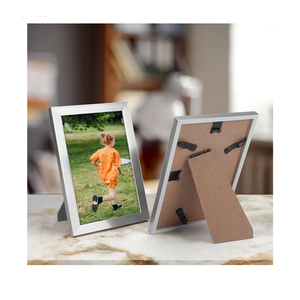 Hoikwo 6 Packs 3.5x5 Silver Multi Picture Frames Set for Family Photos, Artwork, Light weight Bulk 3.5" by 5" Frames Pack for Wall Hanging and Table, Stylish Picture Frames