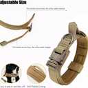 Tactical Dog Collar, Adjustable Military Training Nylon Dog Collar with Control Handle and Heavy Quick-Release Metal Buckle for Small Medium Large Dogs, Black L (Large :Width 1.5",Neck 17-20.5")