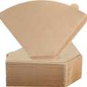 200 Count Cone Coffee Filters #4, Clinuse Unbleached Size 04 Coffee Filters 8-12 Cup, Disposable Natural Paper Filters, No.4 Cone Filters for Ninja, Cuisinart, Pour Over and Drip Coffee Maker