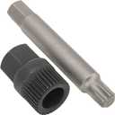 Alternator Decoupler Pulley Tool, Alternator Pulley Wrench 33 Teeth Spline Socket T50 Drill Bit Puller Remover Tool