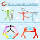 30 Pcs Humanoid Magnetic Toys Colorful Fidget Toys for Adults Hobbies Crafts Cute Novelty Man Fridge Magnets Men Refrigerator Magnets for Refrigerator, Door, Office Fun(Funny Style)