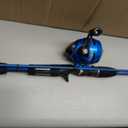 Zebco Slingshot Spincast Reel and Fishing Rod Combo, 2-Piece Fishing Pole, Right-Hand Retrieve, Pre-Spooled with 10-Pound Zebco Line, 5.6 feet