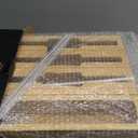 Maxpray 9 IN 1 Bamboo Foil and Plastic Wrap Organizer for Kitchen Drawer, Plastic Bag Organizer Organization and Storage, Food Storage Bag Organizer with Labels for Quart Gallon Snack Sandwich (Full Set)