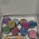 Holographic Chrome Nail Powder, 10 Colors Metallic Mirror Effect Nail Glitter Powder Laser Gold Silver Pink Blue Aurora Iridescent Manicure Pigment Dust with Brush, Nail Art Decoration