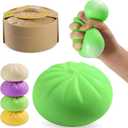 Dumpling Squishy Mystery Box, Dumplings Squeeze Stress Balls for Kids & Adults, Sensory Fidget Toys for Anxiety Relief, Crazy Fun Squishy Dumpling Ideal Gift for Boys,Girls,Teens(Green)