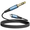 Tisino USB C to 1/4 inch Audio Cable, USB Type C to 1/4 TRS Audio Adapter Auxiliary Jack Stereo Cable for Cell Phones, Tablets, Laptops, Amplifiers, Speakers, Headphones, Mixing Consoles - 6.6FT