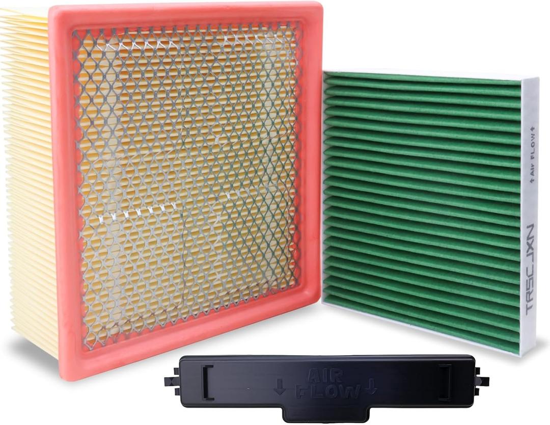 53034051AB Engine Air Filter& 68406048AA Cabin Air Filter w/Activated Carbon & Filter Door for Dodge Ram 1500 2500 3500 4500 5500, for Journey Avenger Compass Patriot Caliber Chrysler 200 (20072023)