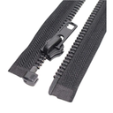 MebuZip #8 27 Inch Black Nickel Teeth Separating Jacket Zipper Right Handed Zipper Heavy Duty Metal Zippers for Men's Jackets Coats Sewing (27" RH)