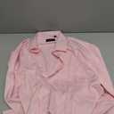 J.VER Men's Dress Shirts Solid Long Sleeve Stretch Wrinkle-Free Formal Shirt Business Casual Button Down Shirts (Pink, XXL)