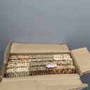 13x13x13 Storage Cube Bins Wicker Storage Basket for Cube Shelf, Natural Foldable Square Baskets for Storage, Large Woven Cube Storage Bin with Handle, Baskets for Pantry, Bedroom Set of 4