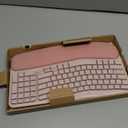 Logitech Wave Keys Wireless Ergonomic Keyboard with Cushioned Palm Rest, Comfortable Natural Typing, Easy-Switch, Bluetooth, Logi Bolt Receiver, for Multi-OS, Windows/Mac - Rose