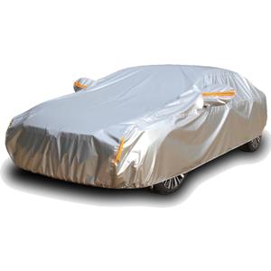 Tecoom 600D Heavy Duty Multiple Layers Car Cover Waterproof All Weather Fit for Ford Crown Victoria, Cadillac DTS Mercury Grand Marquis Lincoln Continental Town Car Chevy Caprice etc. Soft Fleece/Lock (3XXL+: Fit 201-210 inches Length Sedan, Silver) Tecoom 600D Heavy Duty Multiple Layers Car Cover Waterproof All Weather Fit for Ford Crown Victoria, Cadillac DTS Mercury Grand Marquis Lincoln Continental Town Car Chevy Caprice etc. Soft Fleece/Lock (3XXL+: Fit 201-210 inches Length Sedan, Silver)