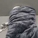 L'AGRATY Heated Weighted Blanket for Adults - 50"x60" 10lbs Electric Throw Fast Heating Heavy Blanket 1/ 2/ 4/ 6/ 8 Hour Auto Off 10 Heat Levels Over-Heat Protection Soft Flannel Sherpa