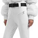 GSOU SNOW Women Ski Suit One Piece Snowsuit Snowboard Faux Fur Collar Slim Jumpsuit Jacket Insulated Windproof Outdoor Winter